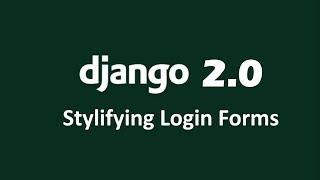 How to stylify Django Built in Login form using Bootstrap | How to add class to Login form