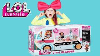 Я Аня открывает Автодомик для куклы Лол Lol  Surprise Camper VAN GLAMPER for OMG LOL DOLLS