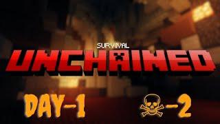 Minecraft Survival Unchained Day1