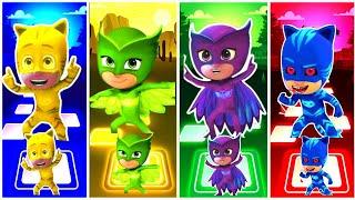 PJ MASKS CATBOY  OWLETTE  NIGHT NINJA  GEKKO,,,, tiles hop EDM Rush ️️. 