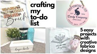 CRAFTING MY TO DO LIST | 5 EASY PROJECTS TO INSPIRE YOU TO USE YOUR CRAFT SUPPLIES