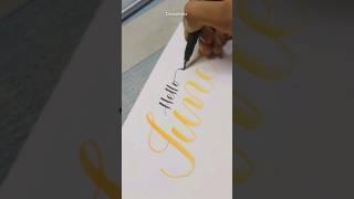 Hello June in brush calligraphy #diywithritz #calligraphyart #brushpen #diy #brushpen