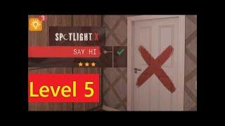 Spotlight X Room Escape - SAY HI - level 5 walkthrough Gameplay