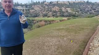 AMOS RAVIV GOLF PRO ALMOST HOLE IN ONE APHRODITE HILLS CYPRUS NOVEMBER 2022