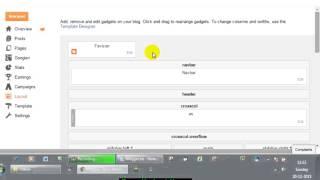 How to add gadgets in blogger