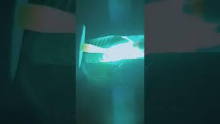 TIG Arc shot filmed through the WeldTube High Visibility HD glass welding lens‍