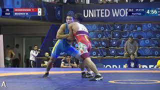 Repechage GR - 67 kg: Y. HOSSEINVAND  (IRI) v. M. BEKENOV (KAZ)