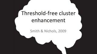 Brief paper overview:  Threshold free cluster enhancement