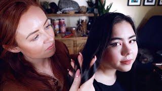 At Home ASMR Hair Tutorial  Brushing, Massage, Scratching, Sounds