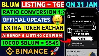 Blum Binance Withdrawal Listing Confirm | Blum Listing Date I Blum New Update | Good News  Listing