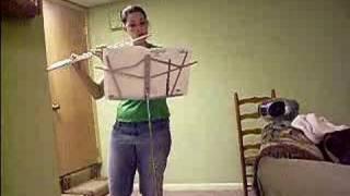 Elisabeth Playing the Flute