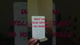 Lies reveal and restoration sevenfold. #intuitive #message #empress #vindication