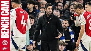 BENCH CAM | Chelsea vs Arsenal (1-1) | Arteta and the squad react to the key moments!