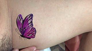 How to create Temporary Tattoo Art of Butterfly