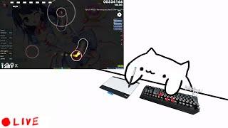 Real time Bongo Cat cam for osu! (+ software download in description)