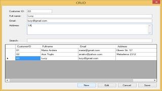 C# Application - Insert Delete Update Select in SQL Server | FoxLearn