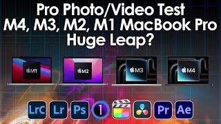 M4, M3, M2, M1 MacBook Pro - Pro Photo & Video Test! Is M4 a worthy upgrade?