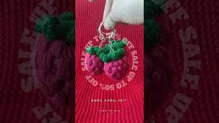 I’m moving! Help me clear out before my move!  link in bio  #crochetkeychsin #raspberry #crochet