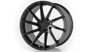 TSW Alloy Wheels the Watkins in Double Black Matte Black W Gloss Black Face Wheels By Hot Tracks