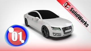 SolidWorks Modeling Audi RS 7 Episode 01