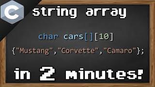 C array of strings