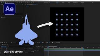 The Easiest Way to Create a Grid of Shapes in After Effects (with 1 Layer)