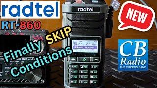 Listening to CB radio on the RADTEL RT-860.
