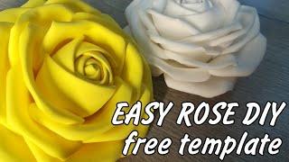 Foamiran flowers tutorial | Foam flowers on the wall | Foam sheet craft ideas |