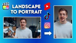 AUTOMATICALLY Make Your Videos Vertical In Final Cut Pro