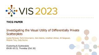 Investigating the Visual Utility of Differentially Private Scatterplots - Fast Forward | VIS 2023