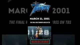 Today In Wrestling History (3/21/2001) The Final WCW Thunder Aires on TBS #shorts #wweshorts #wcw