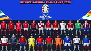 KITPACK NATIONAL TEAMS EURO 2024 - PES 2021 & FOOTBALL LIFE