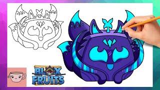 How To Draw Kitsune Fruit from Blox Fruits | Easy Drawing Tutorial