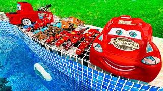 More than 50 Toy Cars Mini Car & Big Mac Trailer | Car Videos For Kids