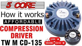 5 Core Electronics Ltd- Compression Driver How it works TW-M-CD-135