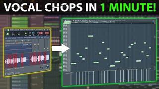 Easiest Way To Make Vocal Chops - In 1 Minute - FL Studio 20 #shorts