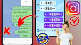 How to Fix Instagram Voice Messages Not Sending Problem 2025 | Instagram Voice Messages Not Playing