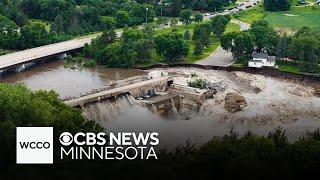 Minnesota Gov. Tim Walz tours Rapidan Dam damage