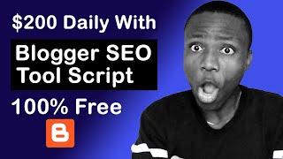 Blogger SEO Tool Script // How to Create an SEO Tools Website on Blogger and Make Money