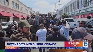 Dozens detained during Los Angeles ICE raids