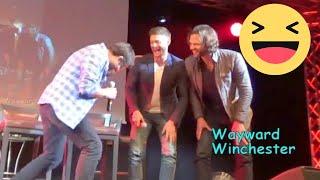 Misha Collins Does Apocalypse Castiel Accent & Jensen & Jared LOSE IT!