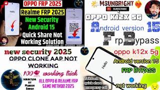 OPPO K12x 5G Android 15 FRP Bypass + Quick Share & Share Article Fix | Easy Guide!