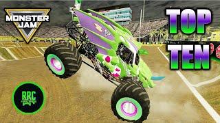 Monster Jam BeamNG Drive TOP TEN Monster Truck FREESTYLE Series! RRC Family Gaming 01.10.25