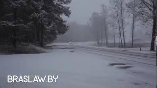 Первый снег в Браславе (21 ноября 2017)