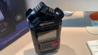 How to record using the external mics on the Zoom H4n Pro recorder