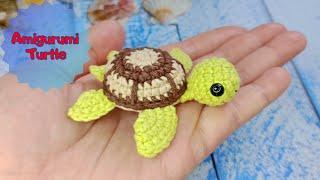 How to Crochet Baby  Sea Turtle. Amigurumi Turtle Keychain. Easy Tutorial for Beginners.