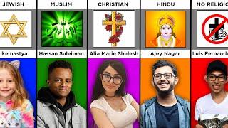 Religion of Famous YouTubers