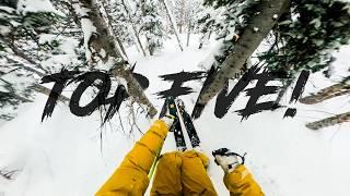 MY TOP 5 SKI RUNS FROM LAST YEAR (GoPro POV)