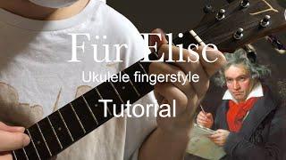 (Free TAB)Fur Elise/ukulele Instrumental tutorial