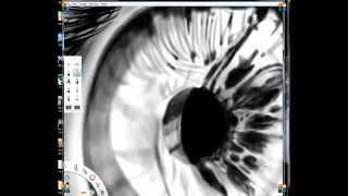 Drawing eye using Tablet Genius G-Pen F610 and SketchBook Pro 6